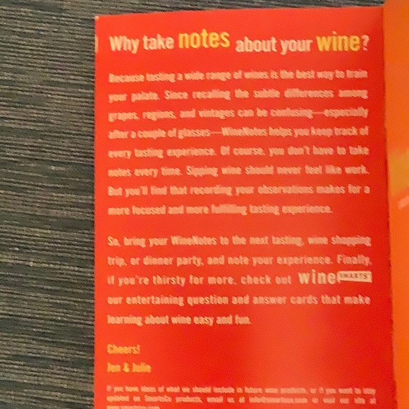 BOOK: “Wine Notes” a place to note your wine discoveries - Picture 2 of 6